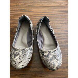 Via Bleu snakeskin ballet flats size 7M